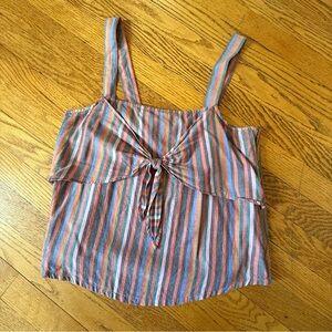 Madewell Tie Front Tank Top